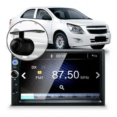 Central Multimídia Mp5 Cobalt Bt Espelhamento Câmera Moldura