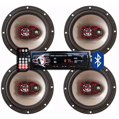Kit Som Bluetooth Laguna + 4 Alto Falante Bravox 200w