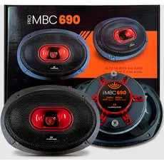 Par Alto Falante Hurricane Woofer Médio 6x9 Mbc 690 460wrms
