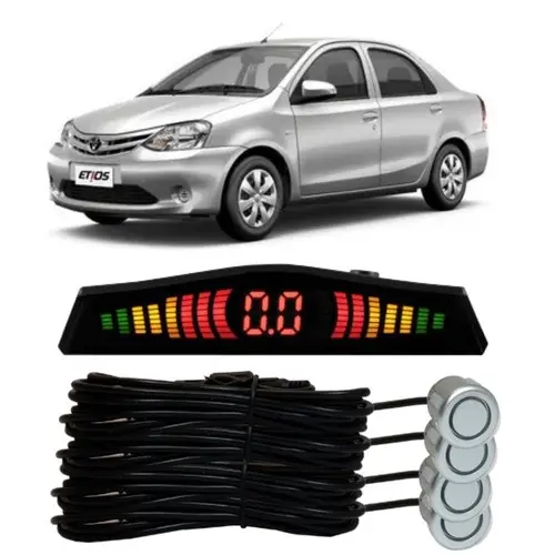 Sensor De Re Estacionamento Prata Toyota Etios 2013...