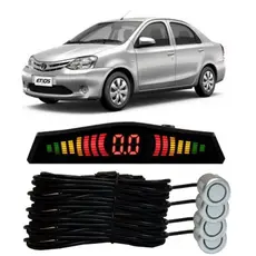Sensor De Re Estacionamento Prata Toyota Etios 2013...