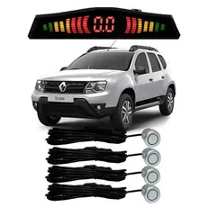 Sensor De Estacionamento Ré Duster Todos Os Modelos Prata