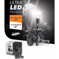 Par De Lâmpadas Ultra Led Titanium Shocklight H27