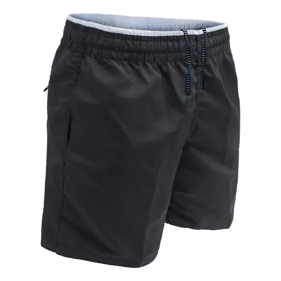 Short Masculino Fitness Treino Elástico Verão 3 Bolso Zíper Surf