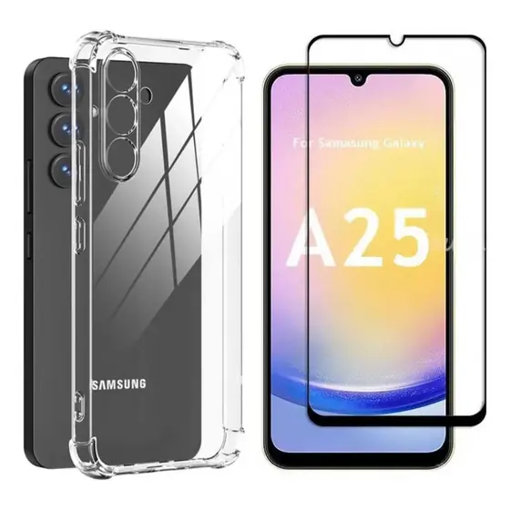 Capa Case Capinha Compatível Com Galaxy A25 5G + Película 3D Vidro Temperado
