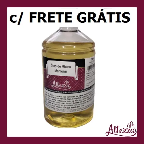 Óleo de Rícino Puro para Crescimento de abelo com Laudo de Análise de 500ml