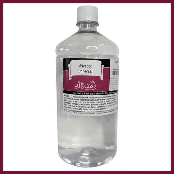 Ativador de Slime 1 Litro Universal Premium Para Cola Slime - Combos Criativos Creations Art - Escolha o Seu Kit Altezza