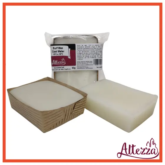 Parafina Surf Wax Cool Water Altezza Kit 5 Unidades Para Prancha de Surf - Alta Aderência - Cera Para Surfista