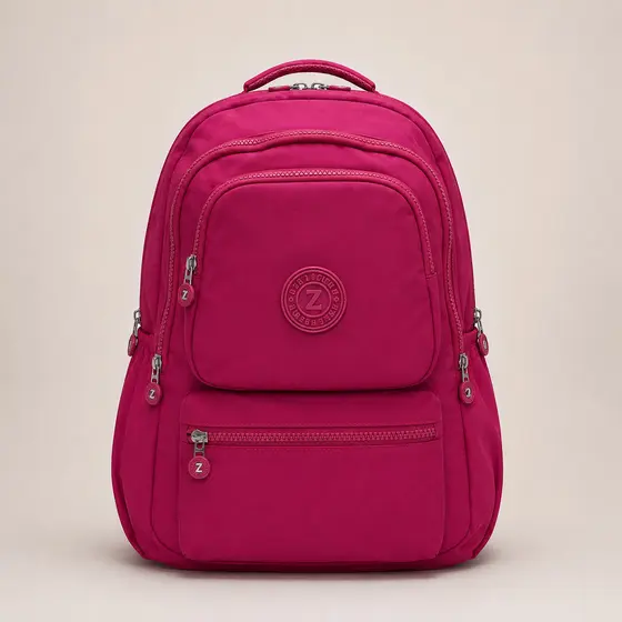Mochila escolar trabalho grande de Nylon com Chaveiro Feminina Masculina