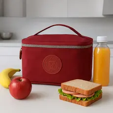 Bolsa Lancheira Pequena Térmica Impermeável Portátil Fitness Escolar com Chaveiro Macaquinho