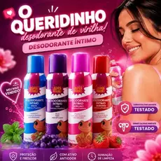 Super Poderes Desodorante Íntimo Virilha Fragância Morango com Vitamina E, Ácido Hialurônico, Óleo de Rosa Mosqueta