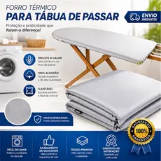 Forro Térmico Com Espuma Para Tábua De Passar Roupa Metalizado Capa Todos os Tamanhos