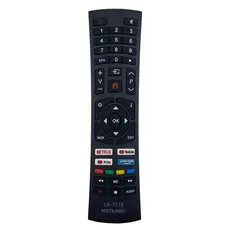 controle remoto para tv multilaser smart com netflix / youtube kids / primevideo - modelo 7278 - Substituto Compatível