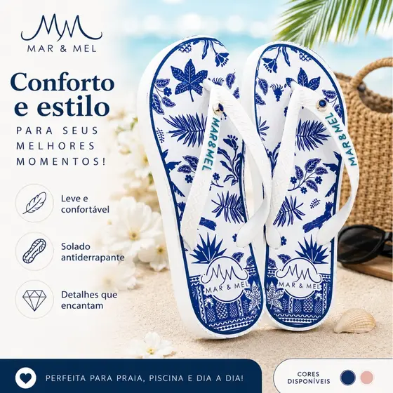Chinelo Feminino Confortável Casual Estampado Personalizado Floral Tropical Girassol Praia Verão