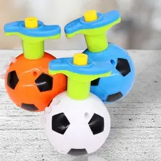 Brinquedo pião musical bola de futebol c/ lançador c/luz KL100750