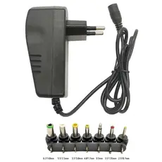 Fonte Universal Bivolt Regulável 3v 4.5v 6v 7.5v 9v 12v 3.5a 30w 7 Pinos