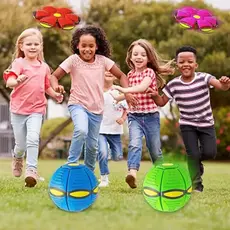 Bola Mágica Maluca Kids Vira Disco Voador Led Luz Não Fura Mágica Maluca Kids