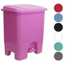 Lixeira 13 Litros Colorida Com Pedal, Para Cozinha ou Banheiro
