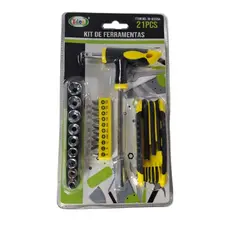 Kit Caixa Ferramentas Fenda Philips Torx Soquetes Allen Faz Tudo Tools Conserto Homem Da Casa