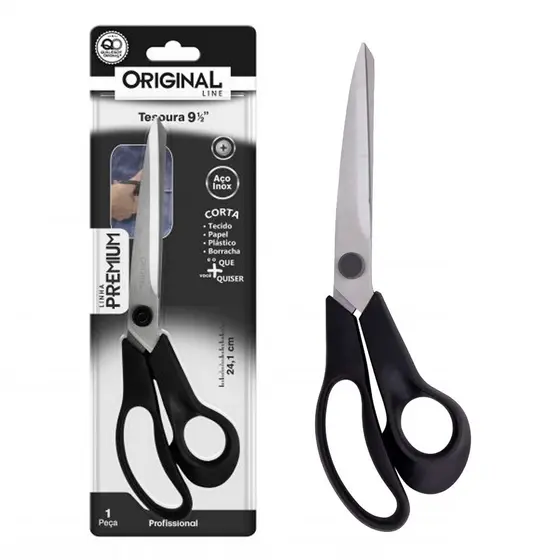 Tesoura Para Tecido E Artesanato Profissional Aço Inox 1 Unid
