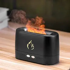 Umidificador De Perfume Ar Ultrasônico Com Simulação De Iluminação LED Máquina De Fragrância De Chama Colorida