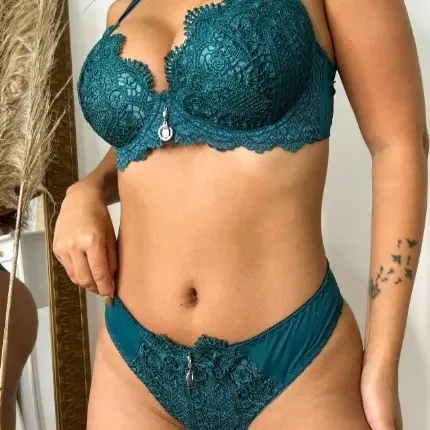 Conjunto Feminino Dani Renda Guipir Elegante Moda Feminina Premium