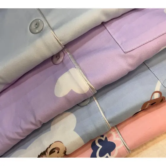 Pijama Americano Feminino com Botões Funcionais | Estampas Variadas