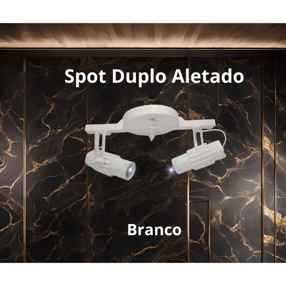 Luminária Trilho Aletado Duplo Premium Retrô Iluminação