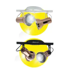 Luminaria Spot Trilho Duplo Rosê c/Preto ou Rosê c/Branco Direcionável E27 Rosê Linda!!