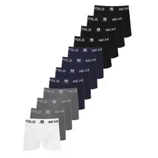 Kit 10 Cuecas Boxer Polo Wear Masculina Microfibra Sort