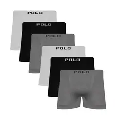 Kit 6 Cueca Box de Microfibra Polo Star Sortida
