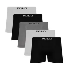 Kit 5 Cuecas Boxer Polo Star Microfibra Masculina Sortida