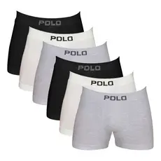 6 Cuecas Boxer Algodão Box Masculina Cotton 781 Full - V1