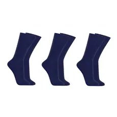Kit C/3 Pares de Meias Sociais Algodão - Azul
