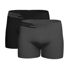 Kit 2 Cueca Boxer Microfibra Up Underwear 436 - Preto/Cinza