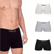 Kit 3 Cuecas Polo 781 Algodão Boxer Sem Costura Sortido