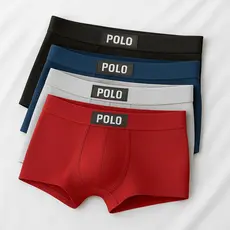 Kit 3 Cueca Polo Boxer Box Viscose Premium Toque Gelado Masculina Sortida