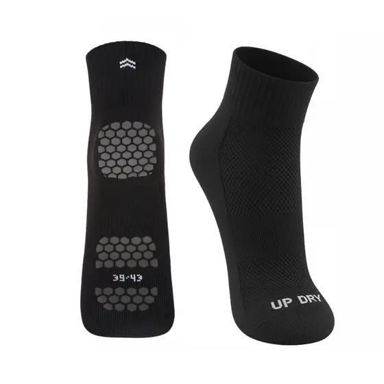 Meia Up Dry Antiderrapante Hidroginástica Yoga Pilates Respirável Elástica Sola Emborrachada Grip