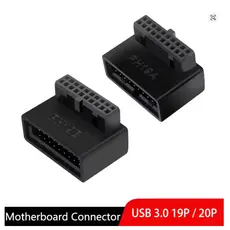 Adaptador Cotovelo Usb 3.0 90º Graus para Placa Mãe - 2 Modelos disponíveis - VERIFIQUE MODELO ANTES