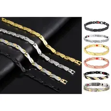 6 MODELOS: Bracelete Pulseira Magnética Escama de Dragão 3 Cores Terapia Magnética Alívio da Artrite