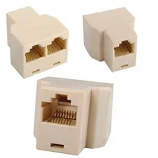Adaptador Divisor Rj45 Para Cabos Rede 1 Entrada E 2 Saídas