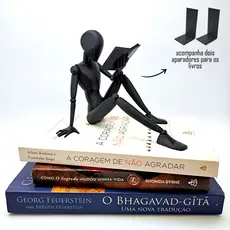 Suporte Decorativo Para Livros Biblioteca Decoração Para Estante Leitor