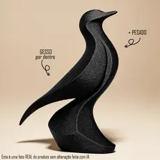 Escultura Pássaro Ave Elegante Estilo Estátua Figura Peça Estatueta Charme Design Decoração Enfeite Arte GRANDE