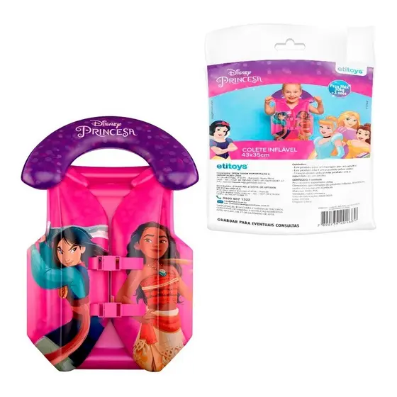 Boia Colete Princesas Disney Infantil Piscina [LIQUIDAÇÃO]