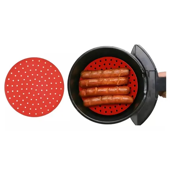 Tapete Silicone Air Fryer 20cm Redondo [LIQUIDAÇÃO]