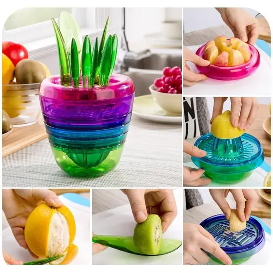 Cortador Multi Frutas 15pçs Cozinha Prática [LIQUIDAÇÃO]