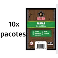 10x Pacotes - Sleeve Padrão Bucaneiros (63,5x88mm)