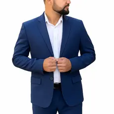 Terno Masculino Poliviscose Corte Italiano Padrão Luxo Caimento Perfeito