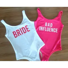 Body De Noiva Maiô Team Bride Suplex Para Despedida De Solteira Personalizado