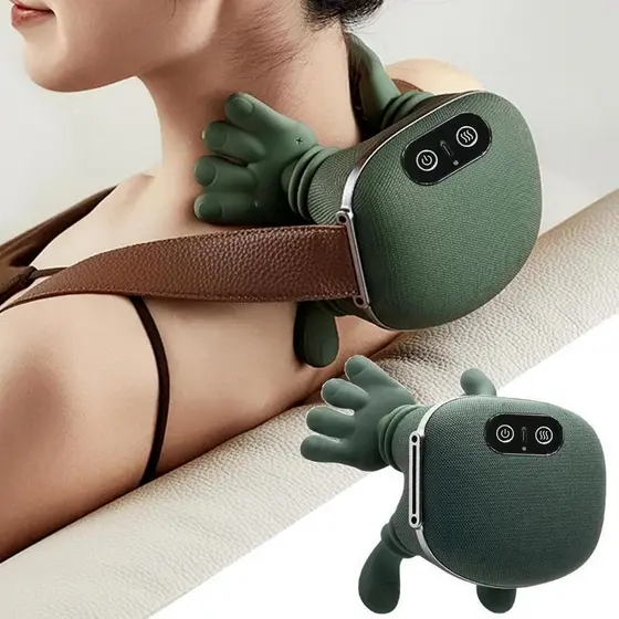Massageador Multifuncional para Ombros e Pescoço com Aquecimento – Massagem Tipo Mãos Reais